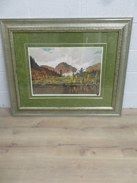 41.5"W "Morning Mist, Rouge River" - Signed Print - Framed