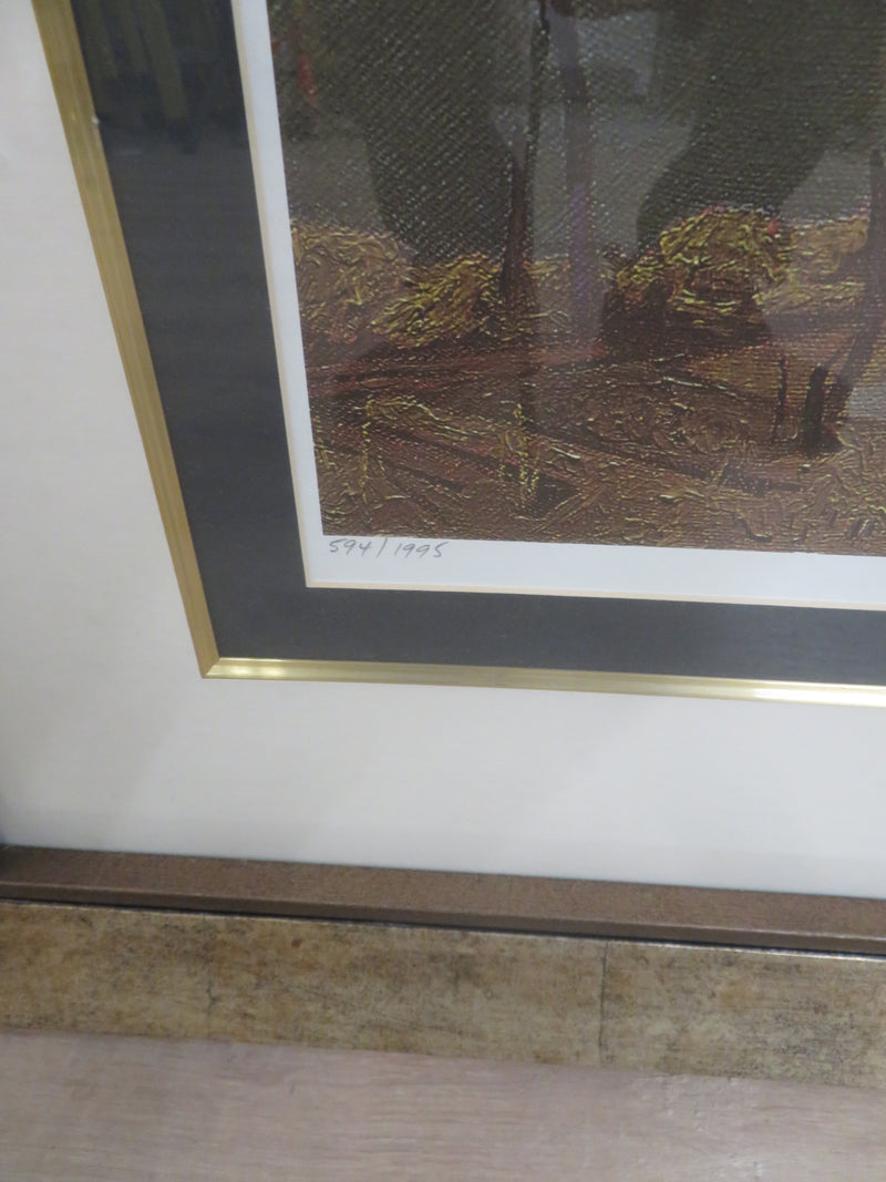 39.5"W "Mist, Rain and Sun" - Signed Print - Framed