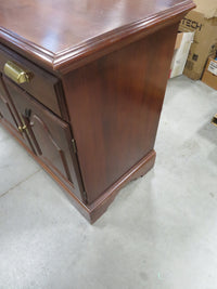 Solid Wood Side Board with Brass Handles