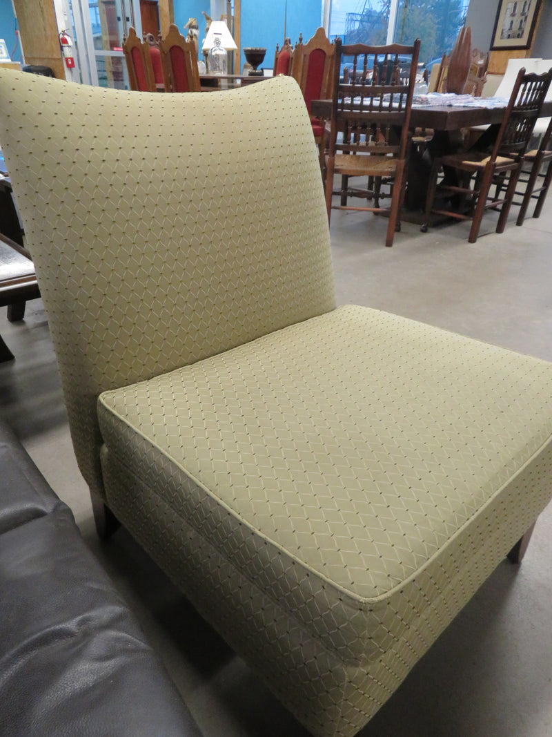 Green Patterned Living Chair