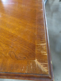 72"W Wood Veneer Desk with Three Drawers