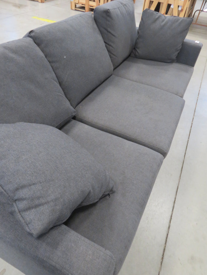 83"W 3-Seater Grey Sofa