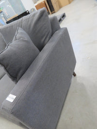 83"W 3-Seater Grey Sofa