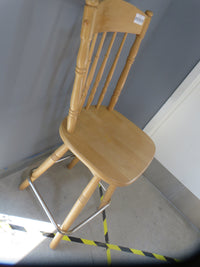 19"W Wooden Barstool