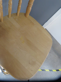 19"W Wooden Barstool