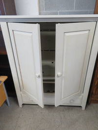 Cream Coloured TV Cabinet with DVD Drawer