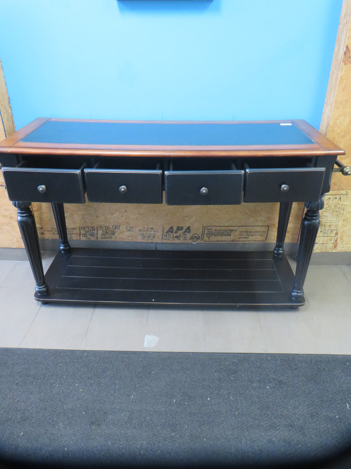 64"W Kitchen Island with Drop Leaf