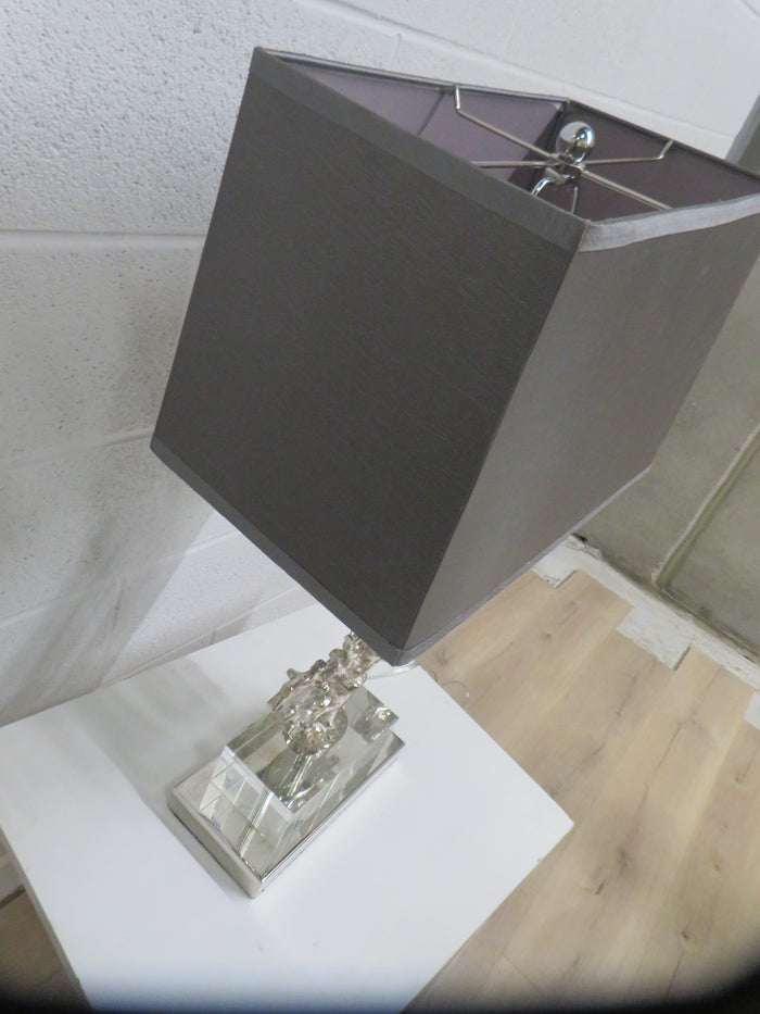 Modern Style Lamp With Silver & Grey Combination