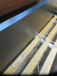 83"W Black Wood Bed Frame
