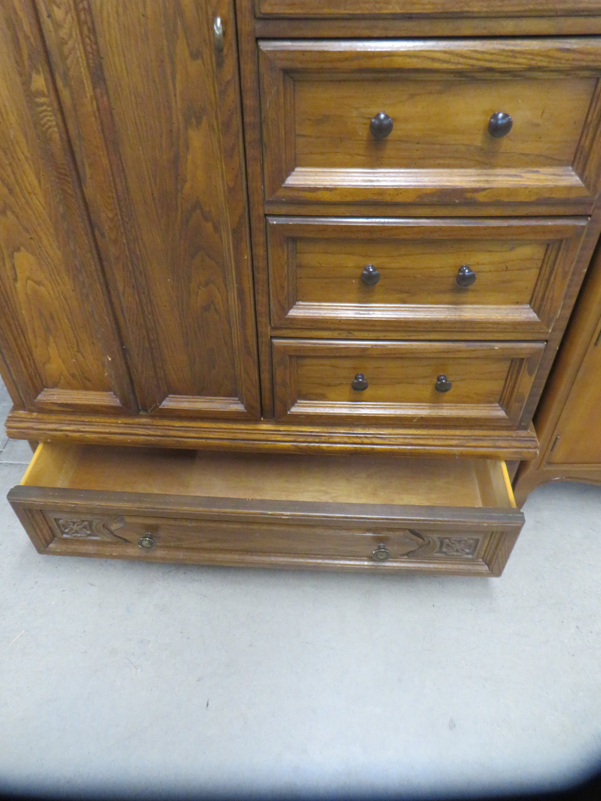 42"W Solid Wood Armoire