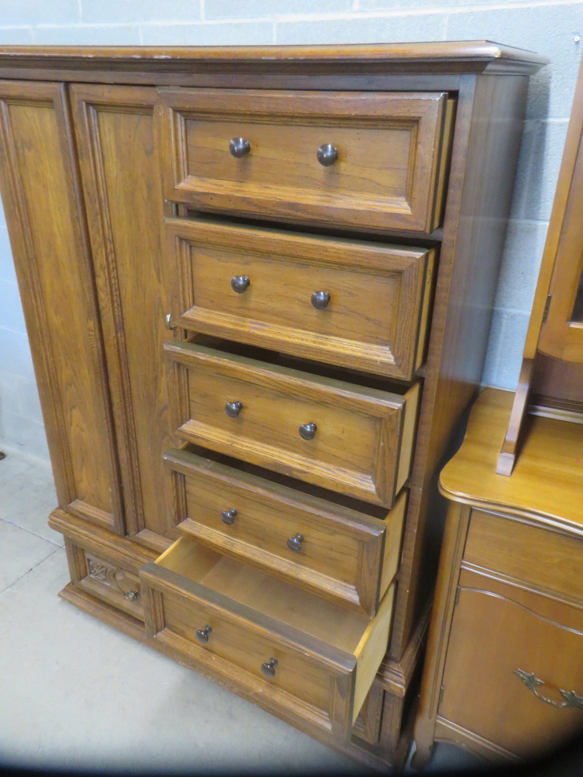 42"W Solid Wood Armoire