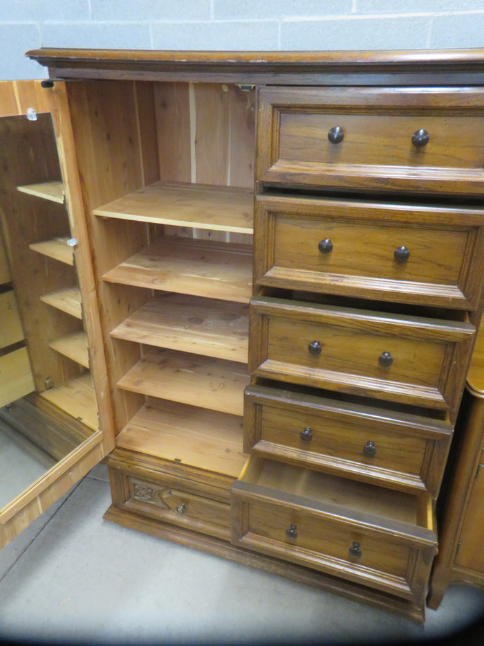 42"W Solid Wood Armoire