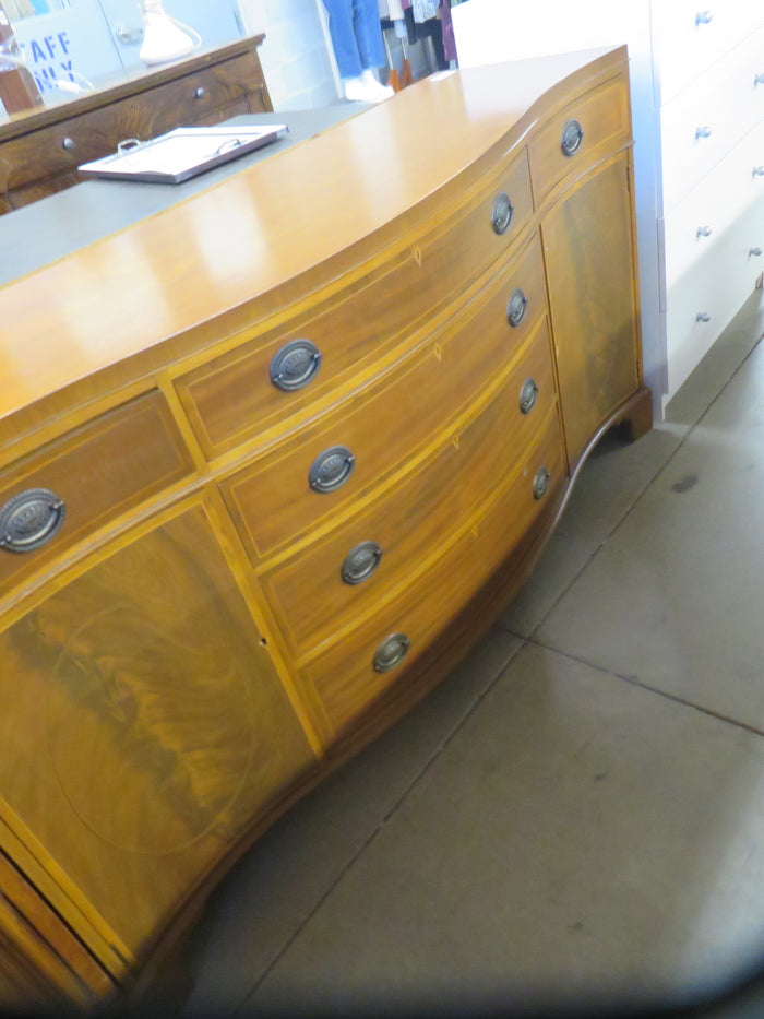 64"W 8-Drawer Wooden Dresser