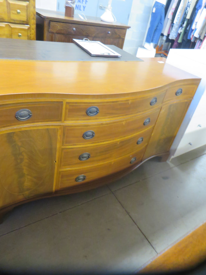 64"W 8-Drawer Wooden Dresser