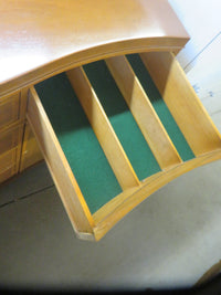 64"W 8-Drawer Wooden Dresser