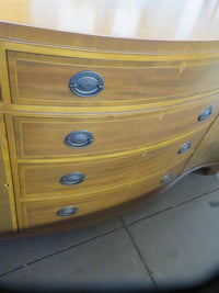 64"W 8-Drawer Wooden Dresser