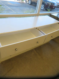 63"W 6-Drawer White Dresser
