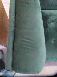 83"W Green Velvet 3-Seater Sofa