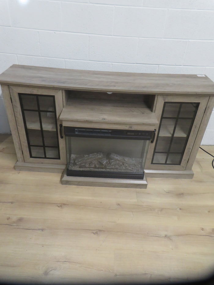59"W TV Stand with Fire Place