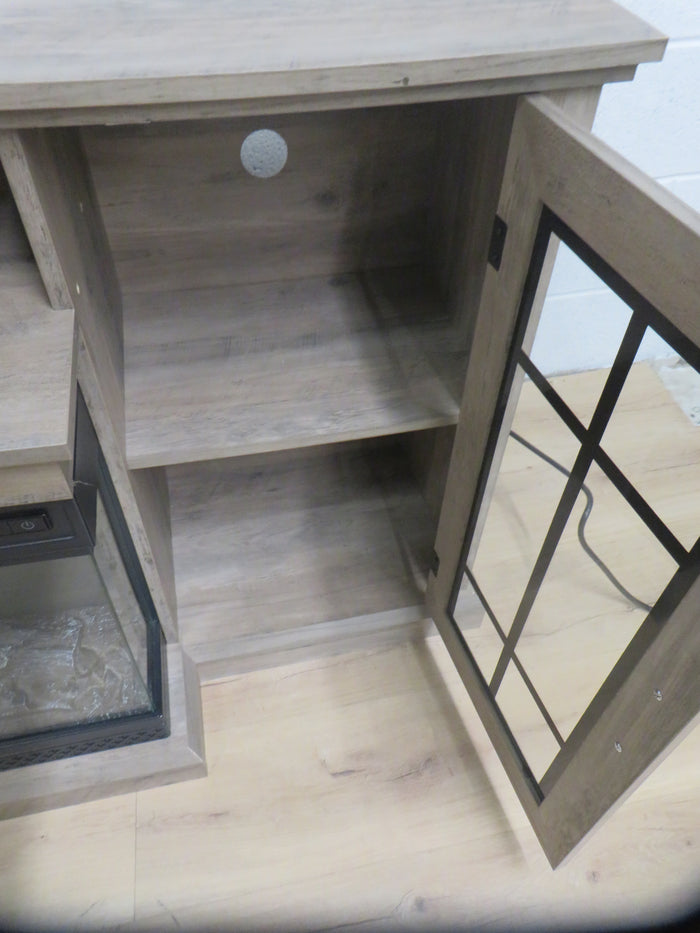 59"W TV Stand with Fire Place