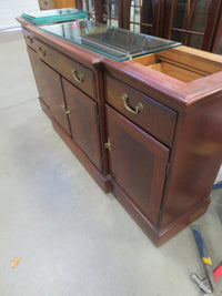 2-Piece Solid Wood Sideboard and Hutch