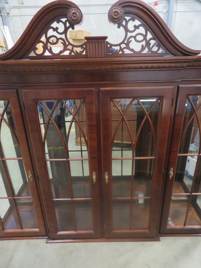 2-Piece Solid Wood Sideboard and Hutch