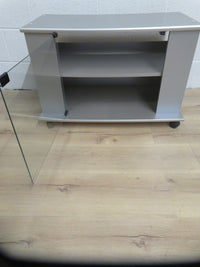 30"W Small TV Stand with Storage