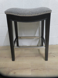 18"W Bar Stool on Wooden Legs