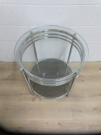 24"Diameter Glass Accent Table