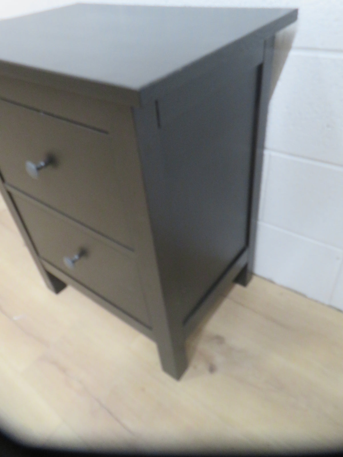21.5"W Two Drawer End Table