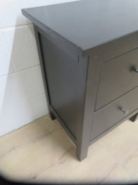 21.5"W Two Drawer End Table
