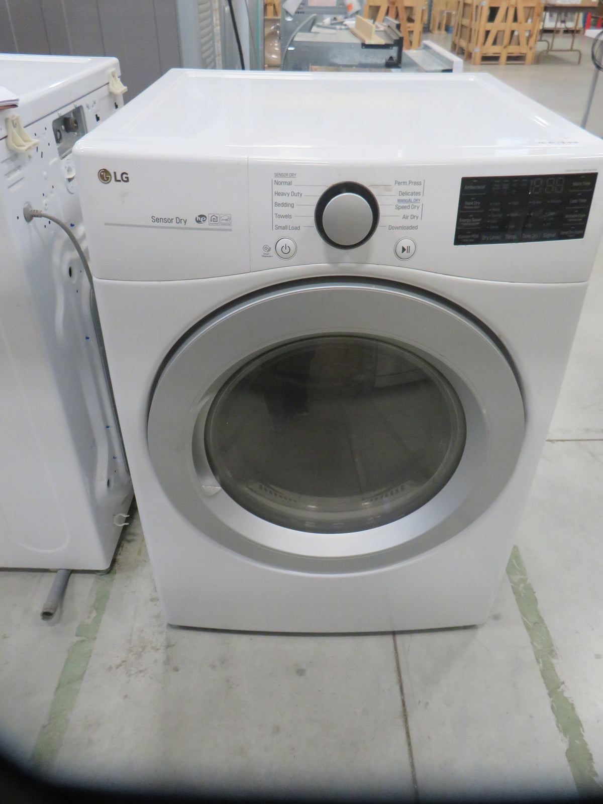 27"W Electric Front Load Dryer in White