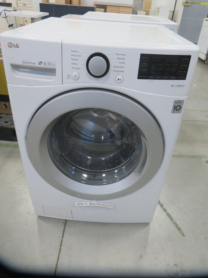 27"W Electric Front Load Washer in White