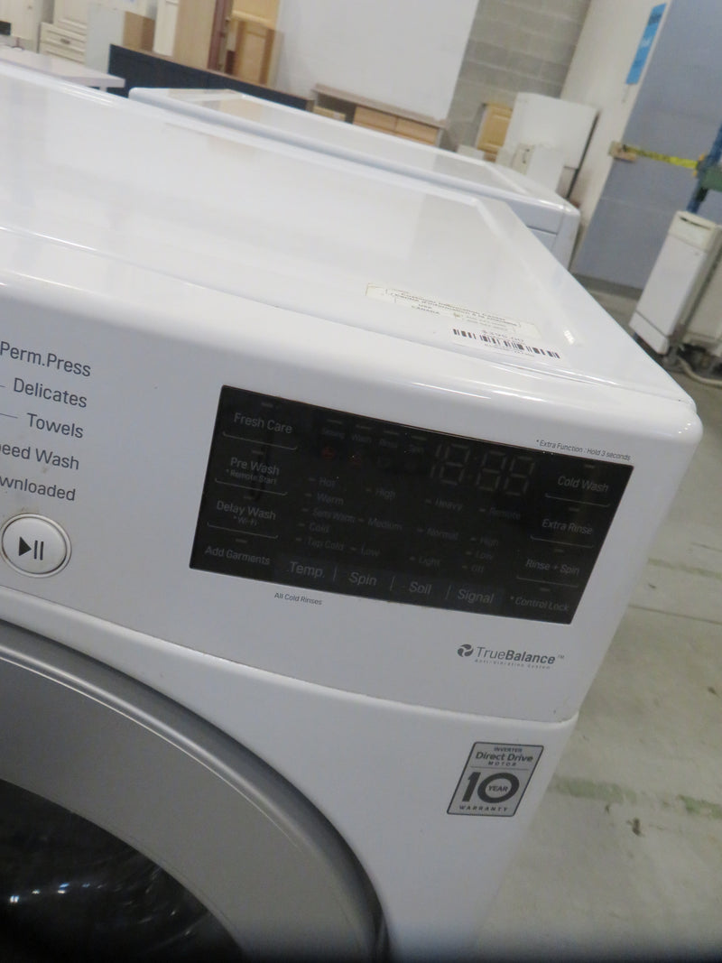 27"W Electric Front Load Washer in White