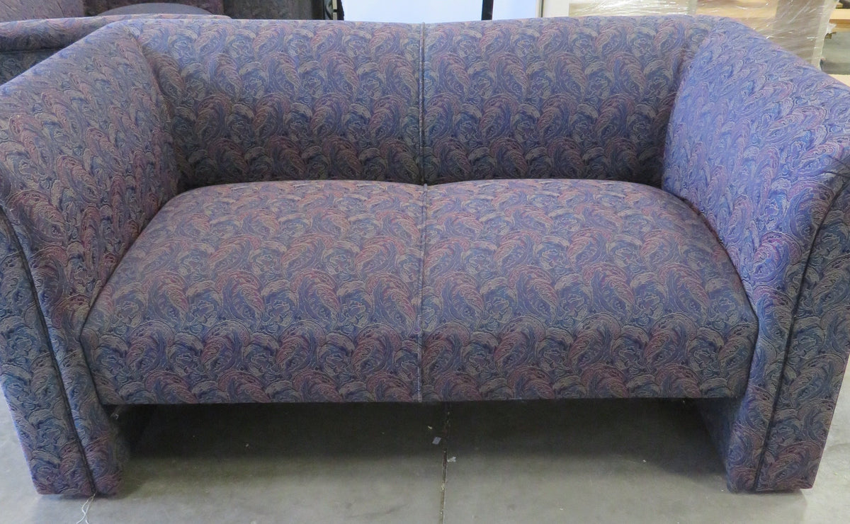 Love Seat in Paisley Print