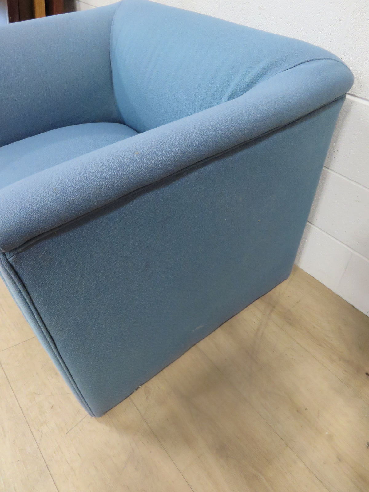 Armchair in Blue Fabric