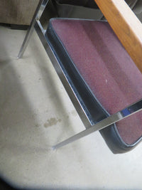 22"W Chair With Metal Legs