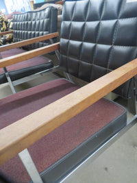22"W Chair With Metal Legs