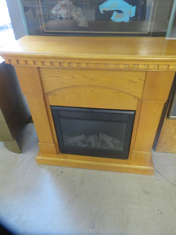 40"W Fire Wooden Place