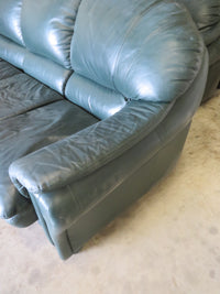 3-Seat sofa in Green Leather