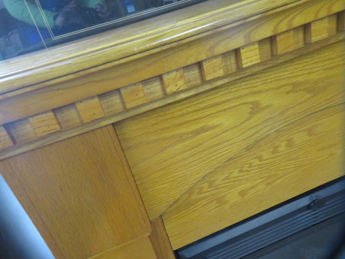 40"W Fire Wooden Place
