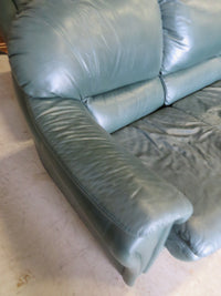 3-Seat sofa in Green Leather