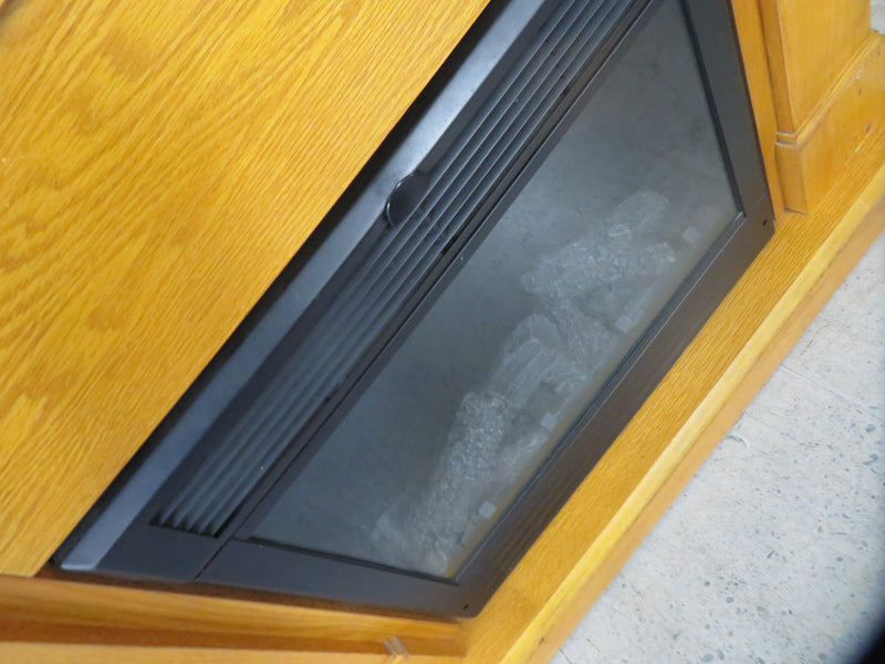 40"W Fire Wooden Place