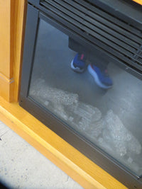 40"W Fire Wooden Place