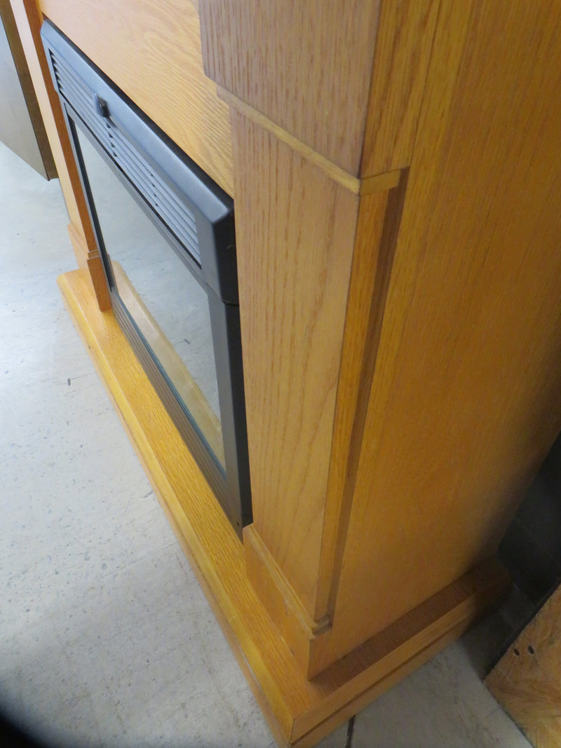 40"W Fire Wooden Place