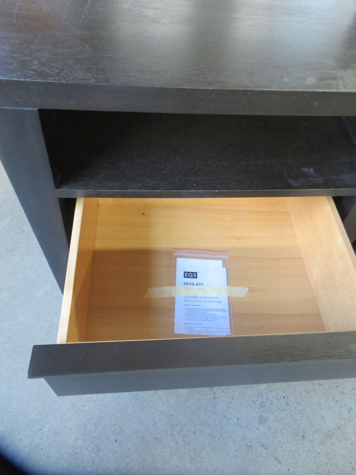 26"W Wooden Nightstand