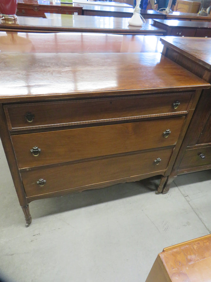 40"W Wooden 3-Drawer Dresser