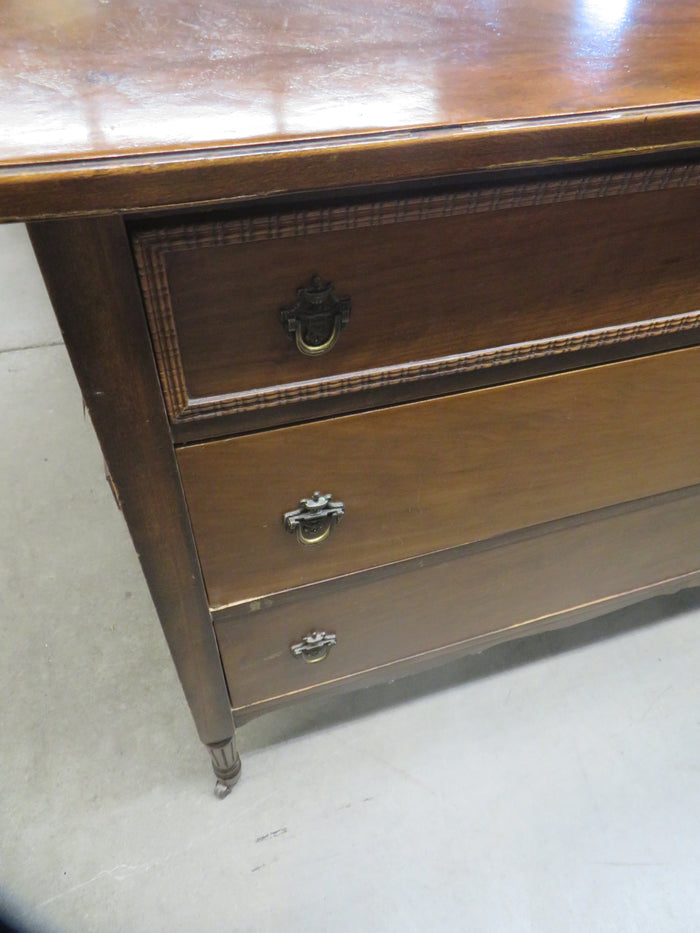 40"W Wooden 3-Drawer Dresser