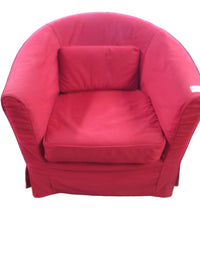 31"W Red Fabric Armchair