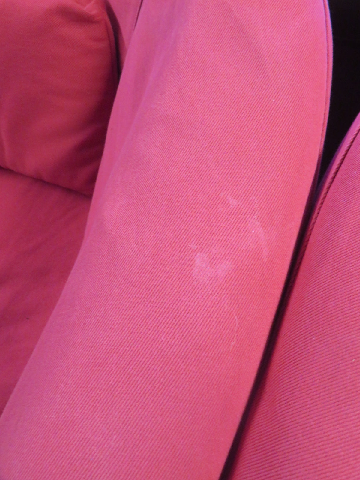 31"W Red Fabric Armchair